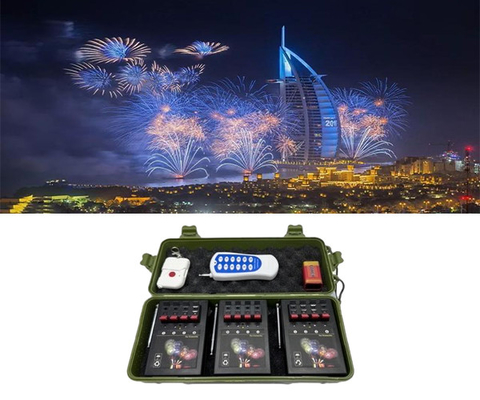 70-100m Remote Control Stage Indoor Cold Fountain Base Electronic Firing System Kebakaran