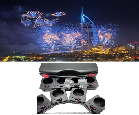 70-100m Remote Control Stage Indoor Cold Fountain Base Electronic Firing System Kebakaran