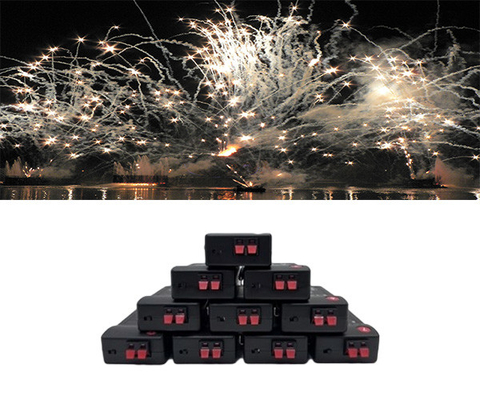 12 Cue Rechargeable Remote Control Stage Air mancur dalam ruangan Sistem penembakan kembang api