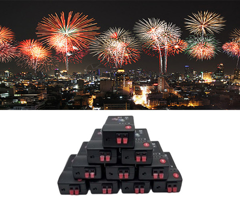 Efek Campuran Plastik Wireless Firing System Fireworks Transmitter Control Balon