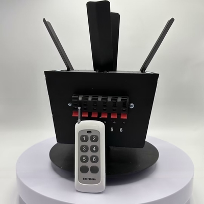 IP55 Rotating Fireworks Fountain Machine Wireless Sequential Remote Control 500m Sistem Menembak Kembang Api
