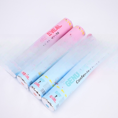 Pink Blue Biodegradable Wedding Confetti Poppers Poppers Jenis Kelamin
