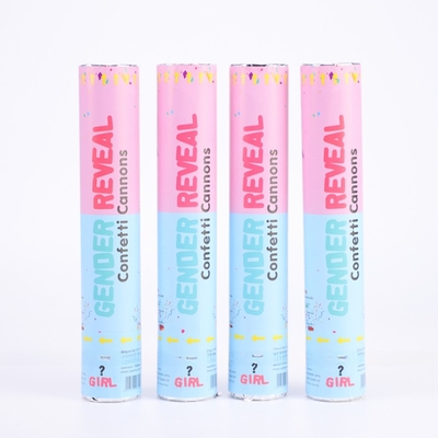 Pink Blue Biodegradable Wedding Confetti Poppers Poppers Jenis Kelamin