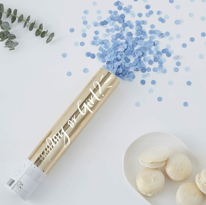 Biodegradable Wedding Confetti Cannon Warna Efek Asap OEM ODM
