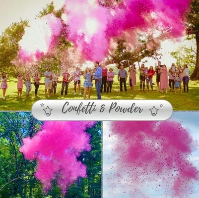 Biodegradable Wedding Confetti Cannon Warna Efek Asap OEM ODM
