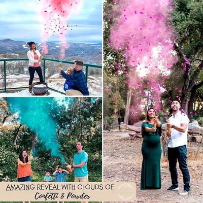 Pink Party Time Confetti Shooter Biodegradable untuk pernikahan ulang tahun