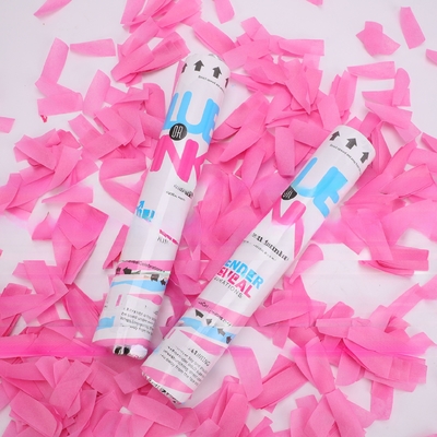 Confetti Shooter logam berkilau Biodegradable meriam untuk item pesta