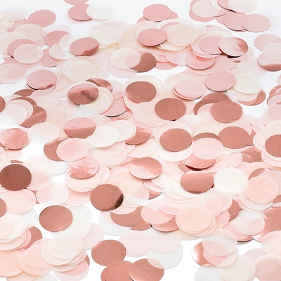 Pink Circle Tissue Paper Confetti Perayaan Pernikahan Pesta Ulang Tahun