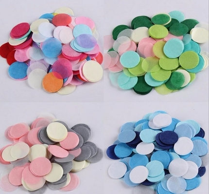 Pink Circle Tissue Paper Confetti Perayaan Pernikahan Pesta Ulang Tahun
