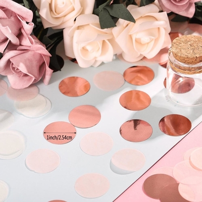 Pink Circle Tissue Paper Confetti Perayaan Pernikahan Pesta Ulang Tahun