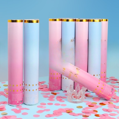 Biodegradable Gender Confetti Cannon Confetti Partai Poppers