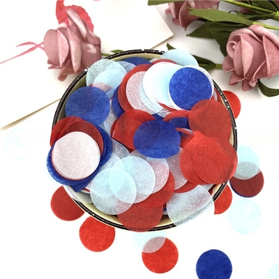 Multi Warna Khusus Bentuk Bulat Tissue Paper Dekoratif Filler Paper untuk Pengemasan Festival Partai Ulang Tahun
