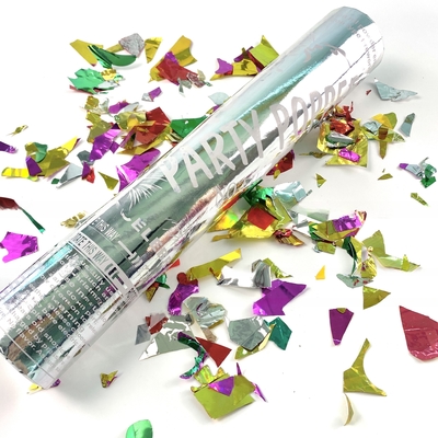 Pernikahan Eco Friendly Confetti Cannon Confetti Partai Poppers genggam