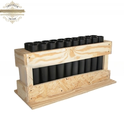Rak Kerangka Api Kayu Serbaguna Rack Mortar Tampilan