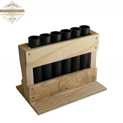 Rak Kerangka Api Kayu Serbaguna Rack Mortar Tampilan