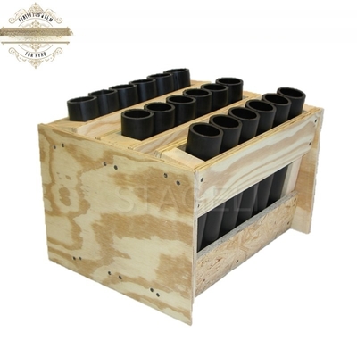 Rak Kerangka Api Kayu Serbaguna Rack Mortar Tampilan