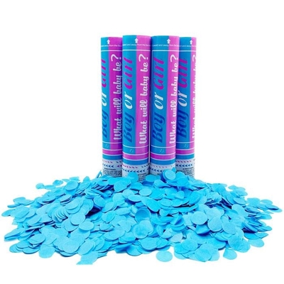 Bayi Mengungkapkan Jenis Kelamin Konfetti Cannon Biru atau Pink Anak laki-laki atau perempuan Partai Popper Slip 30/45/60cm