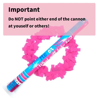 Eco friendly Confetti Cannon Confetti Shooter Party Popper Confetti Cannon Biodegradable Bayi mengungkapkan jenis kelamin