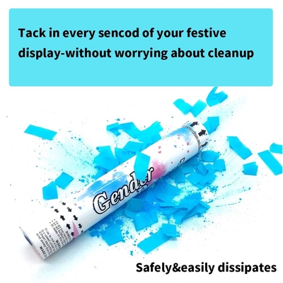 30cm Handheld Gender Reveal Smoke Confetti Powder Cannon dengan Air Compressed Power