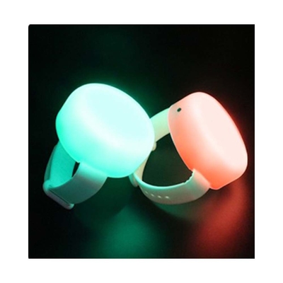 Disesuaikan Dmx Kontrol LED Flash Wristband Untuk Event Rave Party