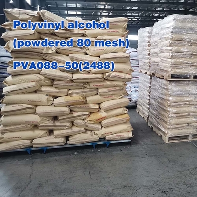 Pva Powder Polyvinyl Alcohol 2488 Particle Pva088-50 Viscosity High Foaming Adhesive Untuk Tujuan Khusus