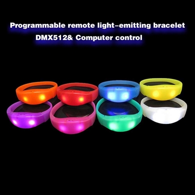 LED FlashingSilicone Bracelet Sensor Suara diaktifkan Light Up Wristband Suara diaktifkan Silikon LED Flashing Bracelet W