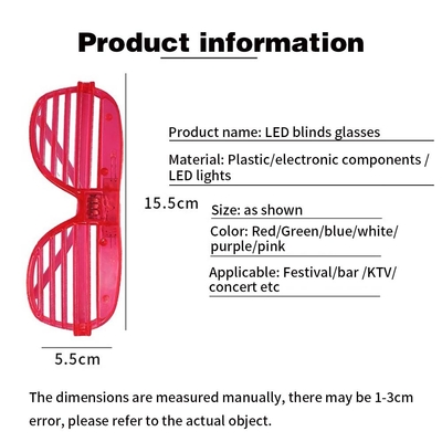 LED Mainan Warna Shutter Cahaya Kacamata Pesta LED Kacamata Mata Pesta Ulang Tahun Perlengkapan Flash Mengubah Kacamata 3D Luminous