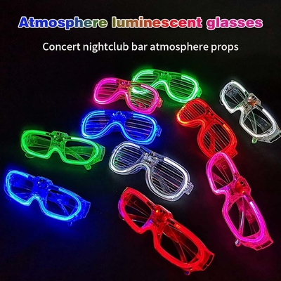 LED Mainan Warna Shutter Cahaya Kacamata Pesta LED Kacamata Mata Pesta Ulang Tahun Perlengkapan Flash Mengubah Kacamata 3D Luminous