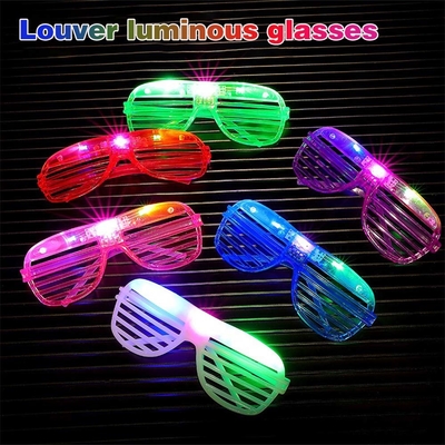 LED Mainan Warna Shutter Cahaya Kacamata Pesta LED Kacamata Mata Pesta Ulang Tahun Perlengkapan Flash Mengubah Kacamata 3D Luminous
