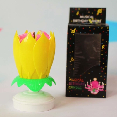 Kue Ulang Tahun Lilin Lotus Bernyanyi Kue Ulang Tahun Kembang Api Lilin Pesta Ulang Tahun Berputar Lilin Lotus