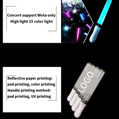 Acrylic Mini Led Stick Dengan Rotary Switch Custom Laser Logo Mini Glow Led Acrylic Stick Led Pen Light