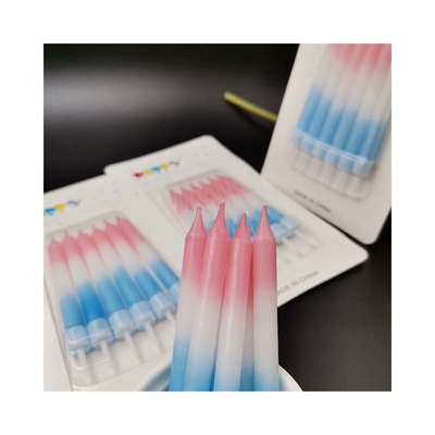 Gradient Colors Spiral Stick Lilin Kue Ulang Tahun 2 Metode Pencetakan Warna