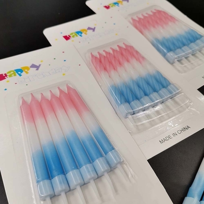 Gradient Colors Spiral Stick Lilin Kue Ulang Tahun 2 Metode Pencetakan Warna