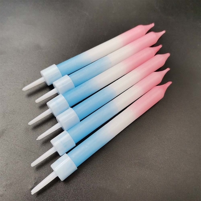 Gradient Colors Spiral Stick Lilin Kue Ulang Tahun 2 Metode Pencetakan Warna