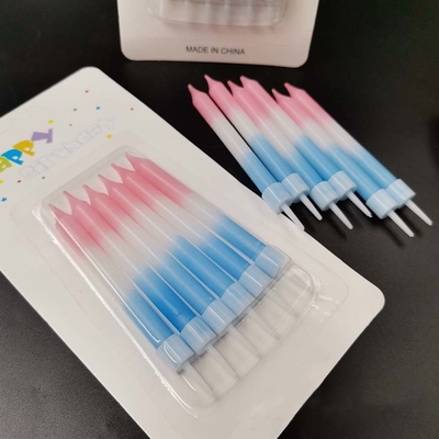 Gradient Colors Spiral Stick Lilin Kue Ulang Tahun 2 Metode Pencetakan Warna