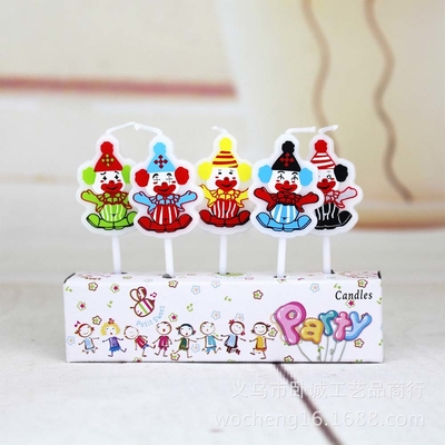 Cartoon Art Candle untuk Anak-anak Dekorasi Kue buatan tangan di Meksiko Sekitar 110g