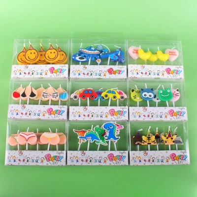 Cartoon Art Candle untuk Anak-anak Dekorasi Kue buatan tangan di Meksiko Sekitar 110g