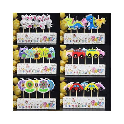Cartoon Art Candle untuk Anak-anak Dekorasi Kue buatan tangan di Meksiko Sekitar 110g