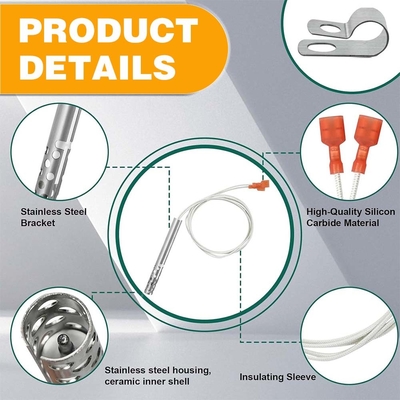 Kekuatan tinggi Keramik Heating Element Gas Heater Silicon Nitride Si3N4 Igniter Disesuaikan
