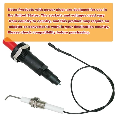 Gas Grill Tekan Tombol Dapur Lighter Piezo Ignition Kit Universal Threaded Spark Plug