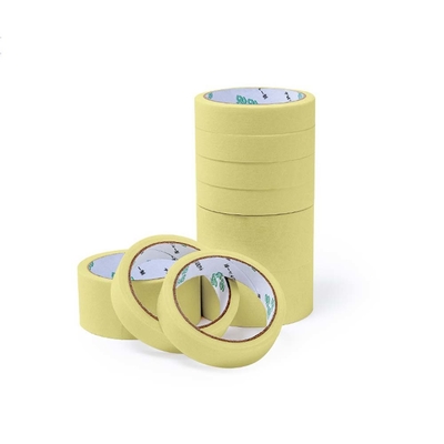 Tepi Masking Otomotif Tepi Crepe Berwarna Suhu Tinggi 48mm 24mm 12mm
