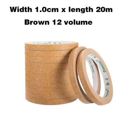 Tepi Masking Otomotif Tepi Crepe Berwarna Suhu Tinggi 48mm 24mm 12mm