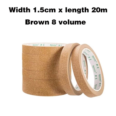 Tepi Masking Otomotif Tepi Crepe Berwarna Suhu Tinggi 48mm 24mm 12mm