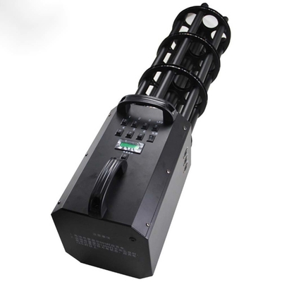Dj Bar Atmosphere Handheld Six Shots Gatling Electric LED Confetti Gun Cannon Nightclub Spray Paper Confetti Mesin