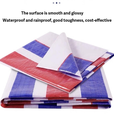 Waterproof Berat yang disesuaikan Laminated PE Tarpaulin Plastic Tarps Lapisan Kain Untuk Outdoor Truck Cover