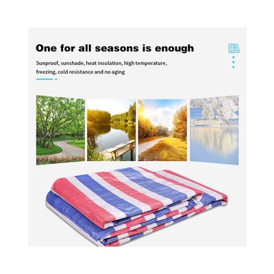 Waterproof Berat yang disesuaikan Laminated PE Tarpaulin Plastic Tarps Lapisan Kain Untuk Outdoor Truck Cover