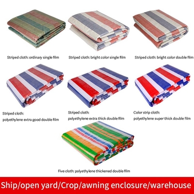 Waterproof Berat yang disesuaikan Laminated PE Tarpaulin Plastic Tarps Lapisan Kain Untuk Outdoor Truck Cover