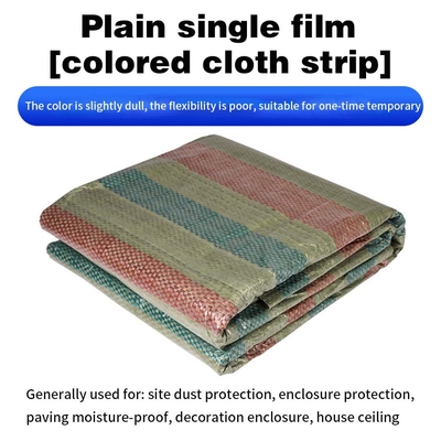 Waterproof Berat yang disesuaikan Laminated PE Tarpaulin Plastic Tarps Lapisan Kain Untuk Outdoor Truck Cover