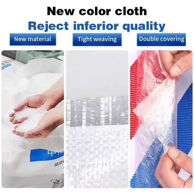 Waterproof Berat yang disesuaikan Laminated PE Tarpaulin Plastic Tarps Lapisan Kain Untuk Outdoor Truck Cover