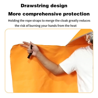Fire Cap Perlindungan tahan api, Silicone Lapisan Fiberglass Kain Fire Blanket